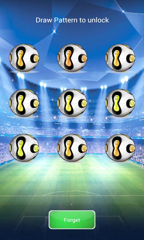 Football Pattern Screen Lock