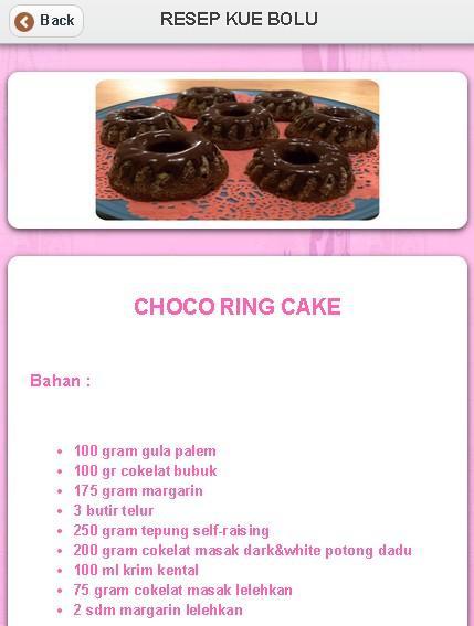 Resep Kue Bolu