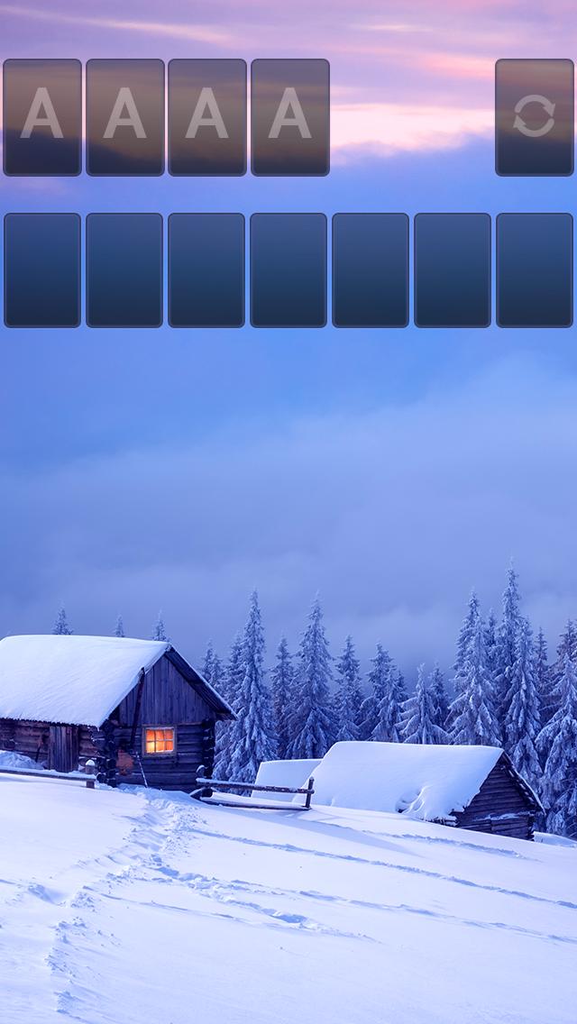 Solitaire Snowy Village Theme