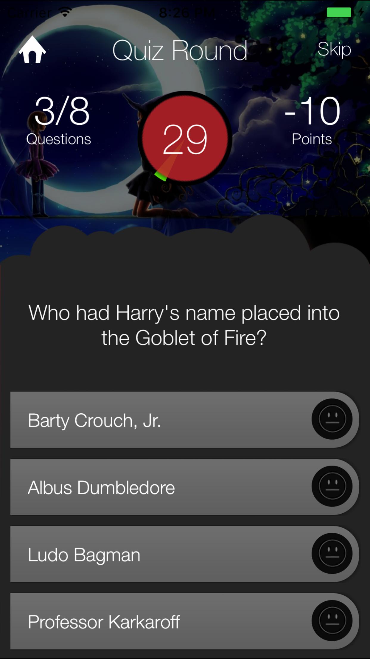 Wizardry Quiz for Harry Potter
