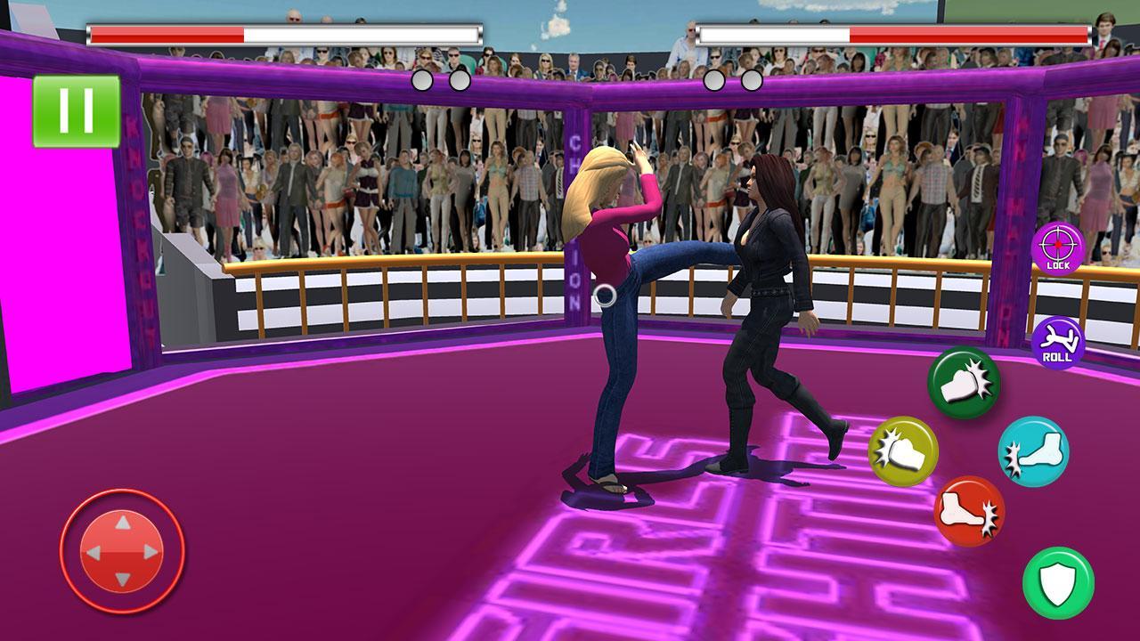 Girl mma fighting clash game