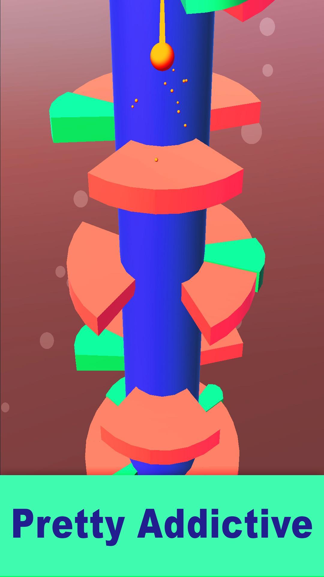 Helix Spiral Jump Balls : Fire Helix Ball Jump