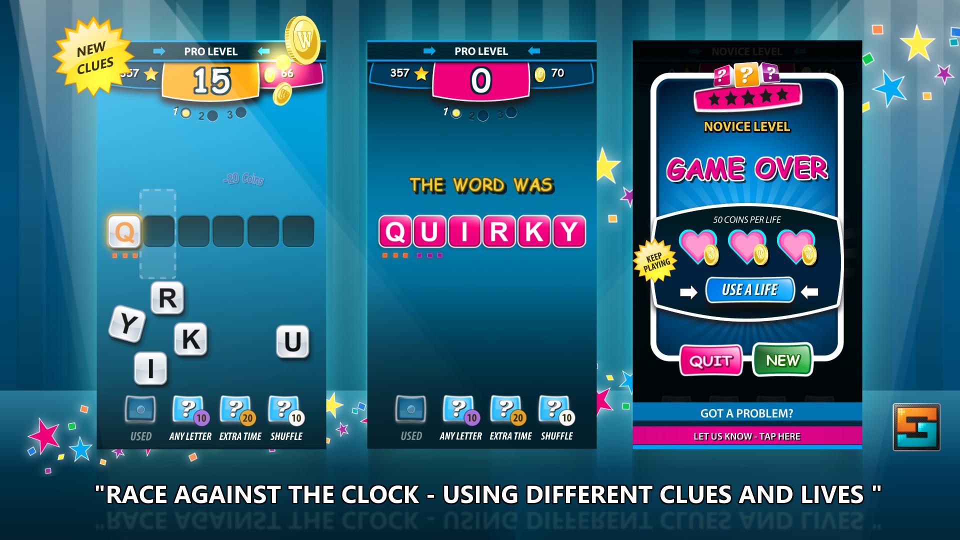WORDFIX word scramble game