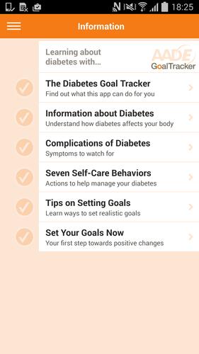 AADE Diabetes Goal Tracker