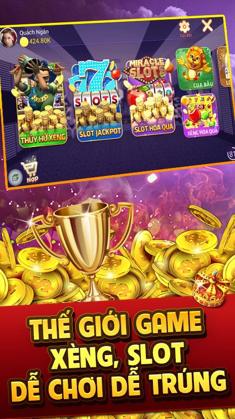 Loc Vang 777 - Game xeng, slots, cua bau online