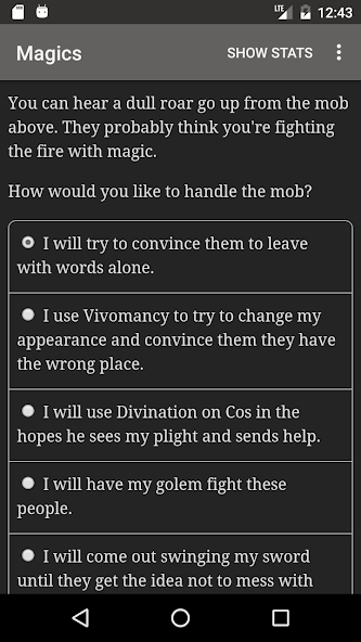 Choice of Magics