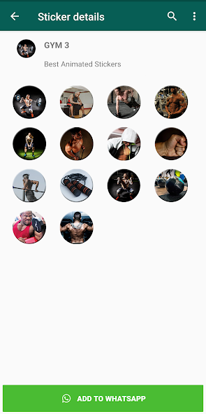 Gym Stickers for Whatsapp