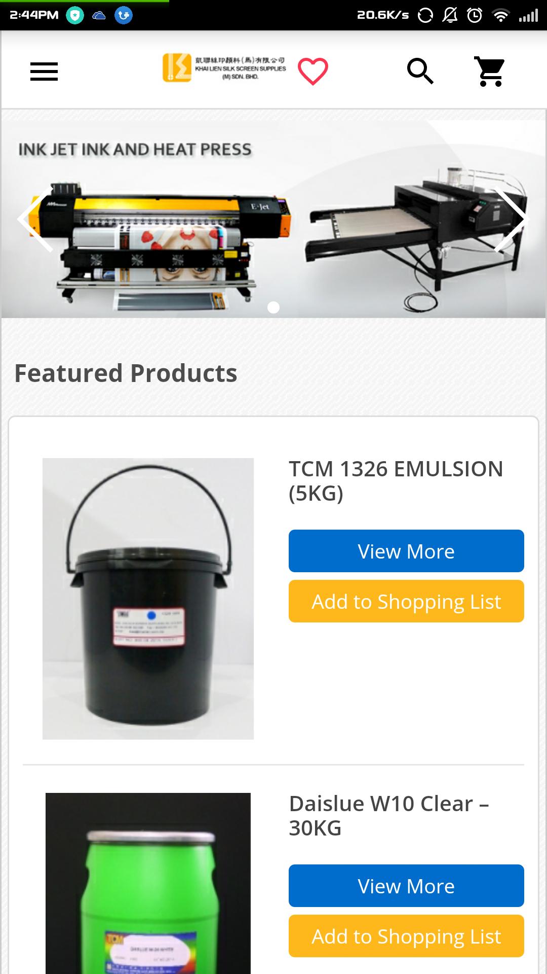 Khai Lien Silk Screen Supplies Sdn Bhd