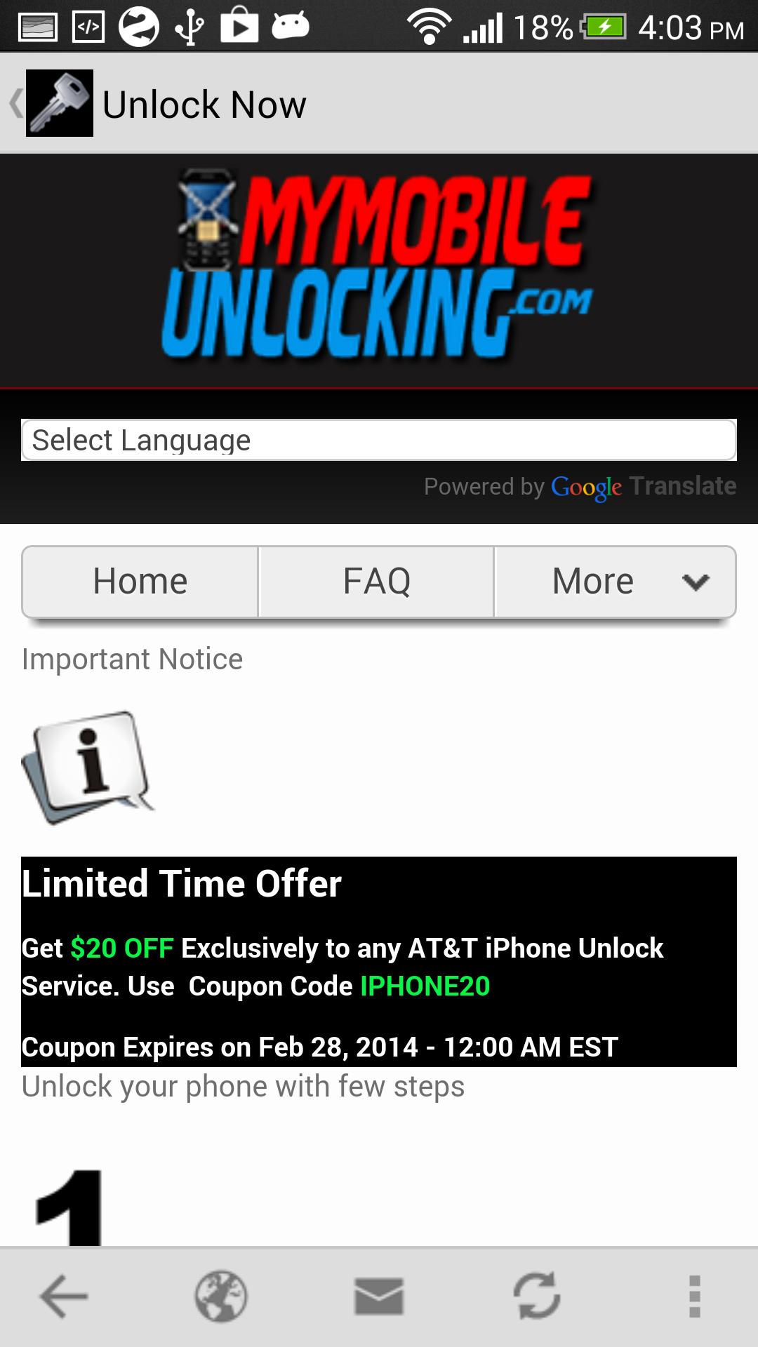 IMEI Unlocker App