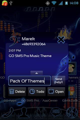 Music Theme for GO SMS Pro