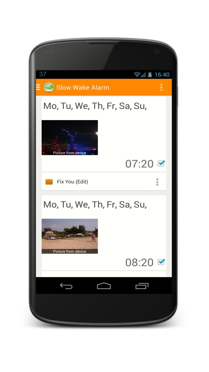 Slow Wake Alarm Clock
