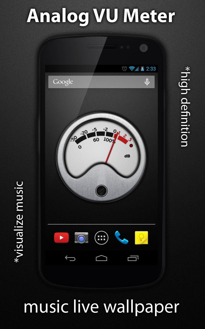 VU Meter Live Wallpaper Free