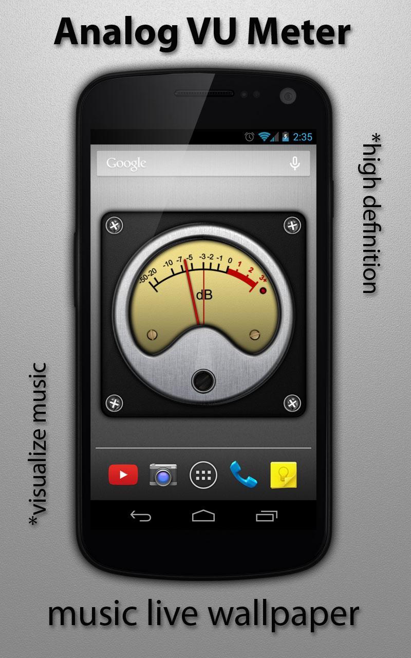 VU Meter Live Wallpaper Free