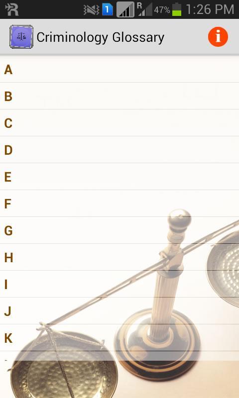 Criminology Glossary