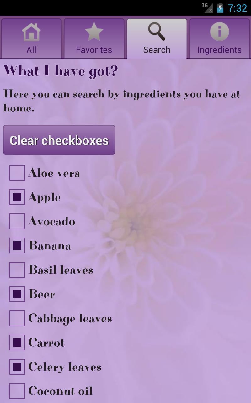 Homemade facial masks