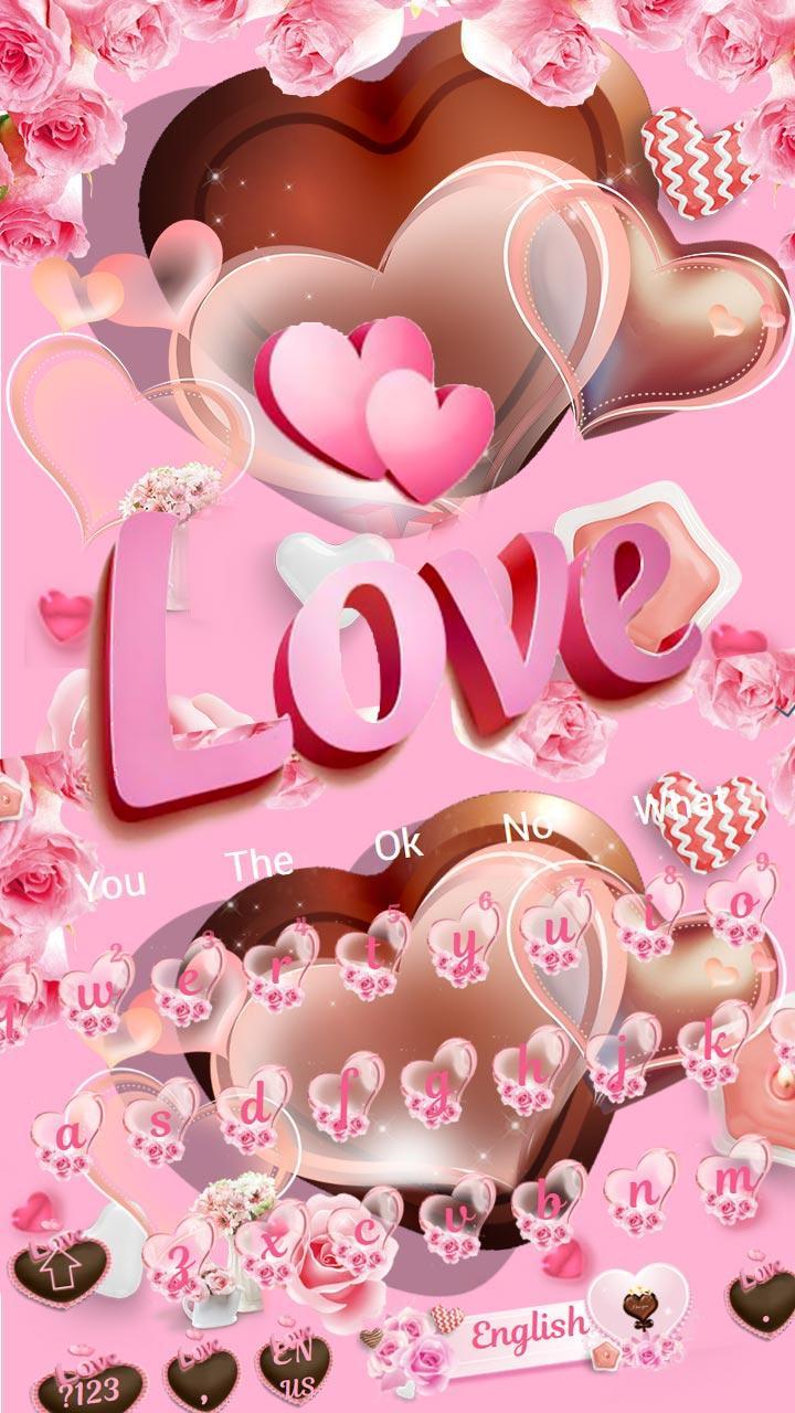 Chocolate Love Keyboard Theme