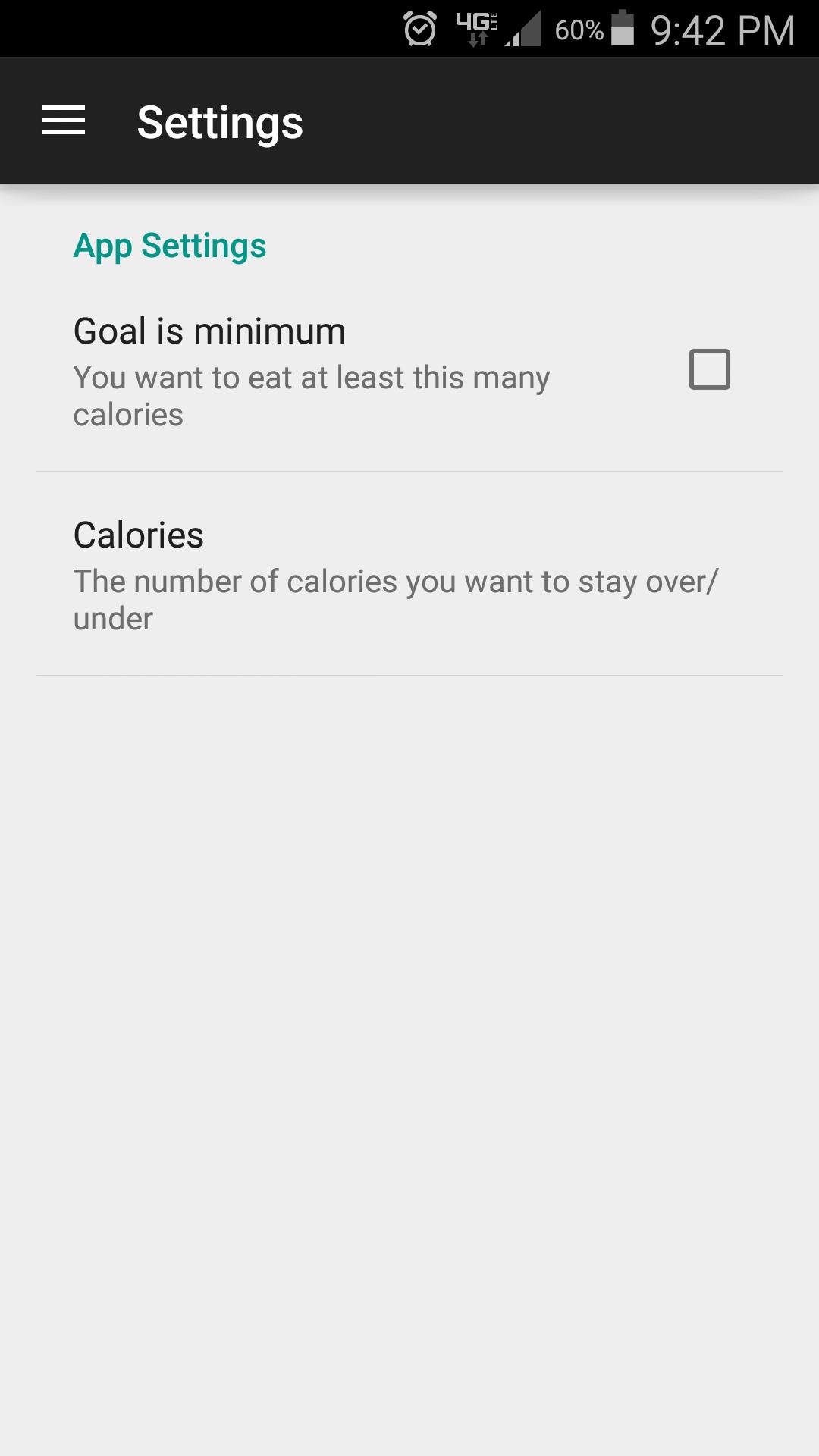 Simple Calorie Counter