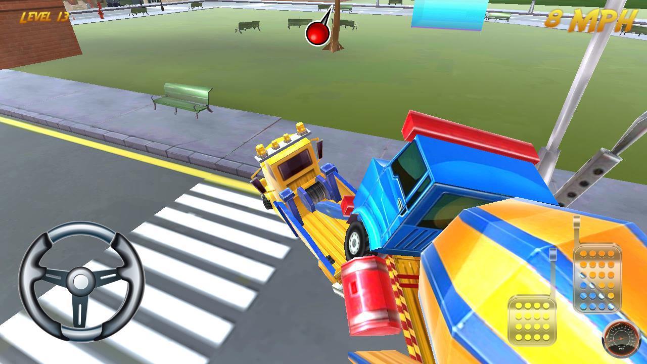 Toy Tow Truck Parking