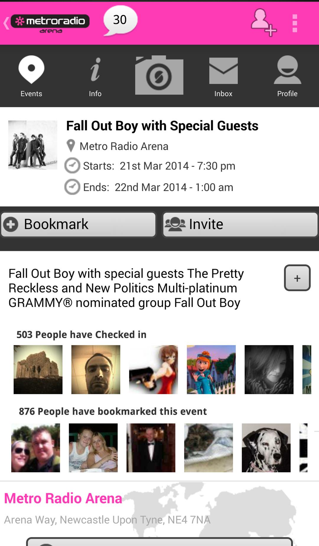 Metro Radio Arena Newcastle