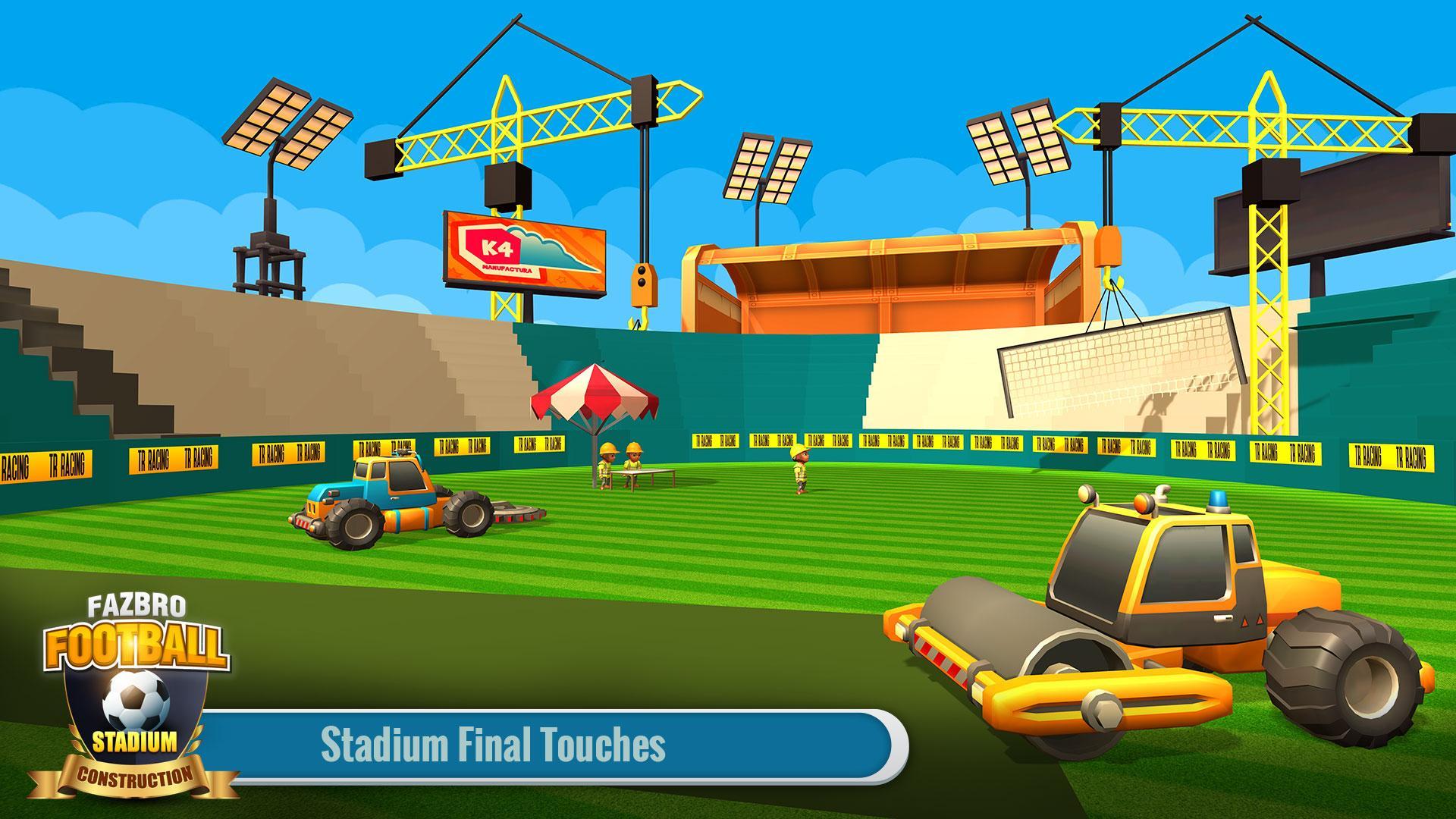 Football Stadium Builder Construction Crane Game
