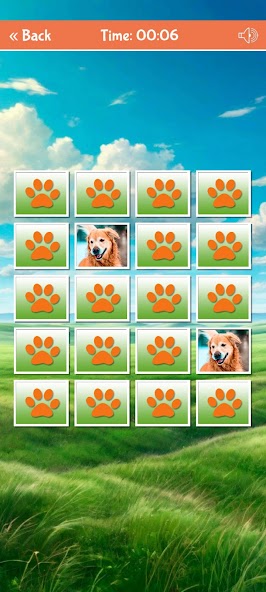 Cute Dogs Cards Matching Game