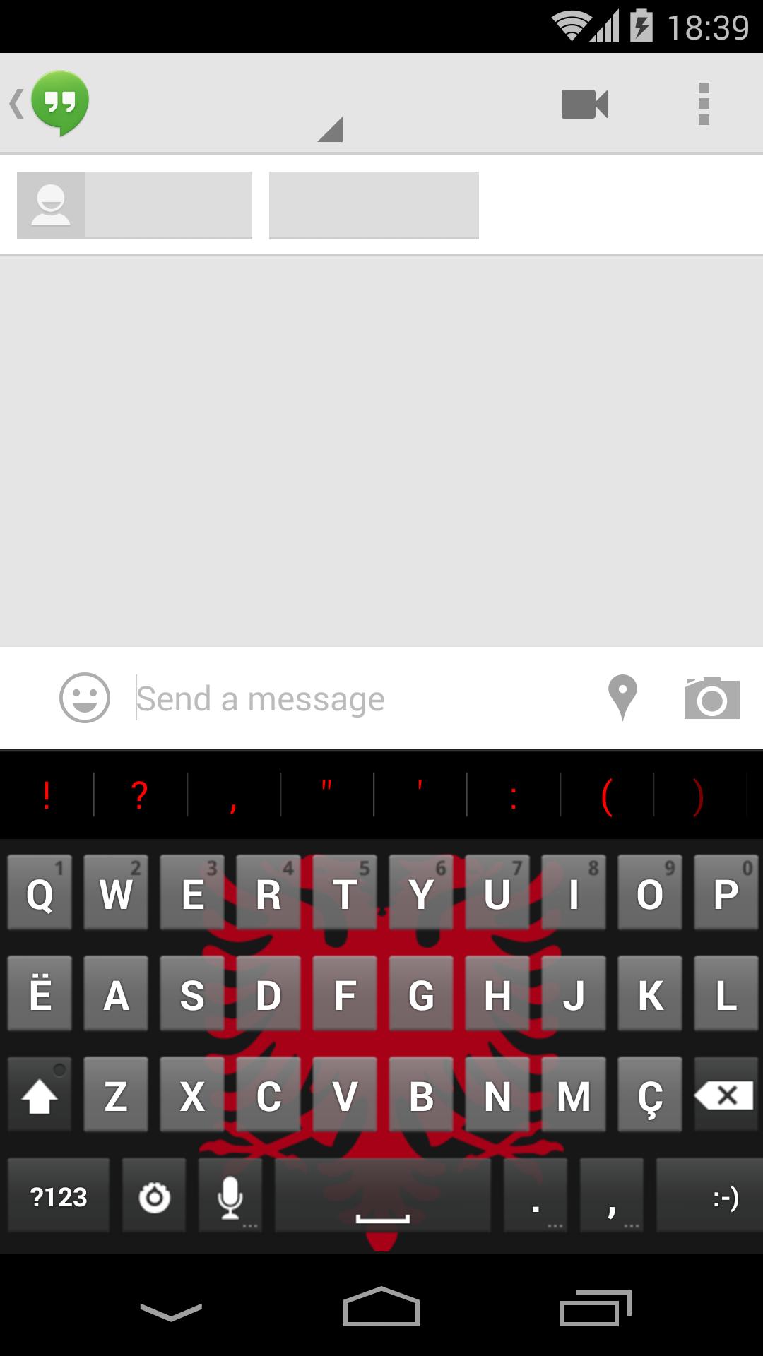 Tastiera Shqip - Albanian Key.