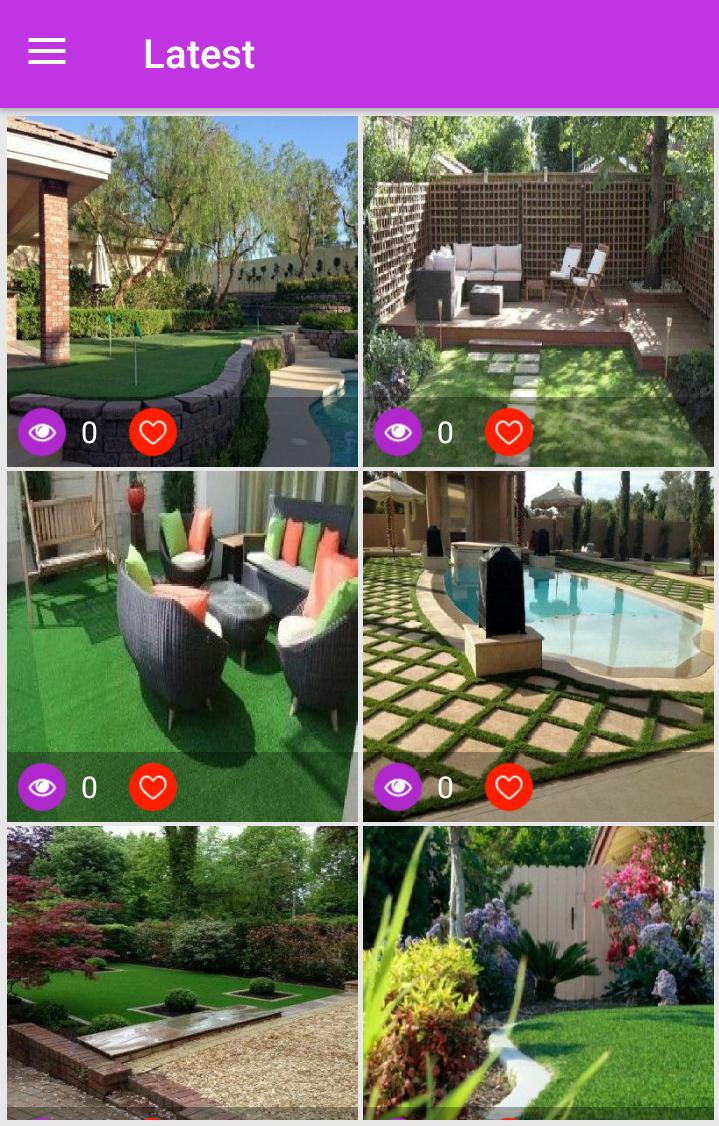 Design Of Artificial Turf Garden