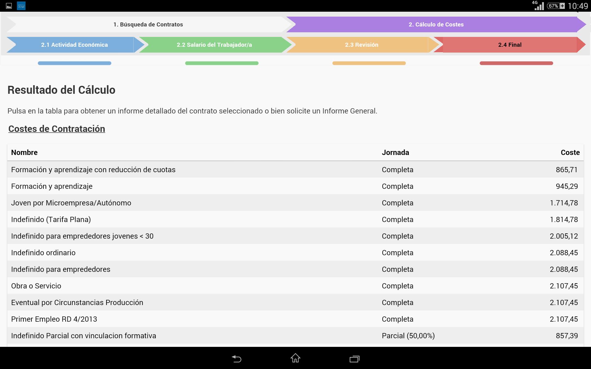 Simulador contratacion laboral