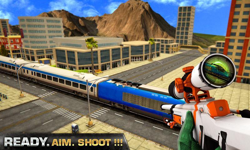 Real Train Sniper Shooting Strike