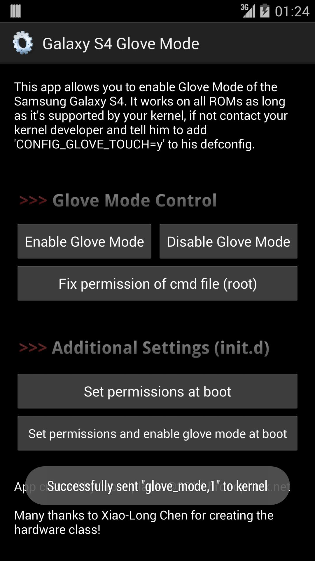 Galaxy S4 Glove Mode