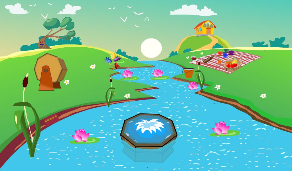 Small Girl Slide Escape