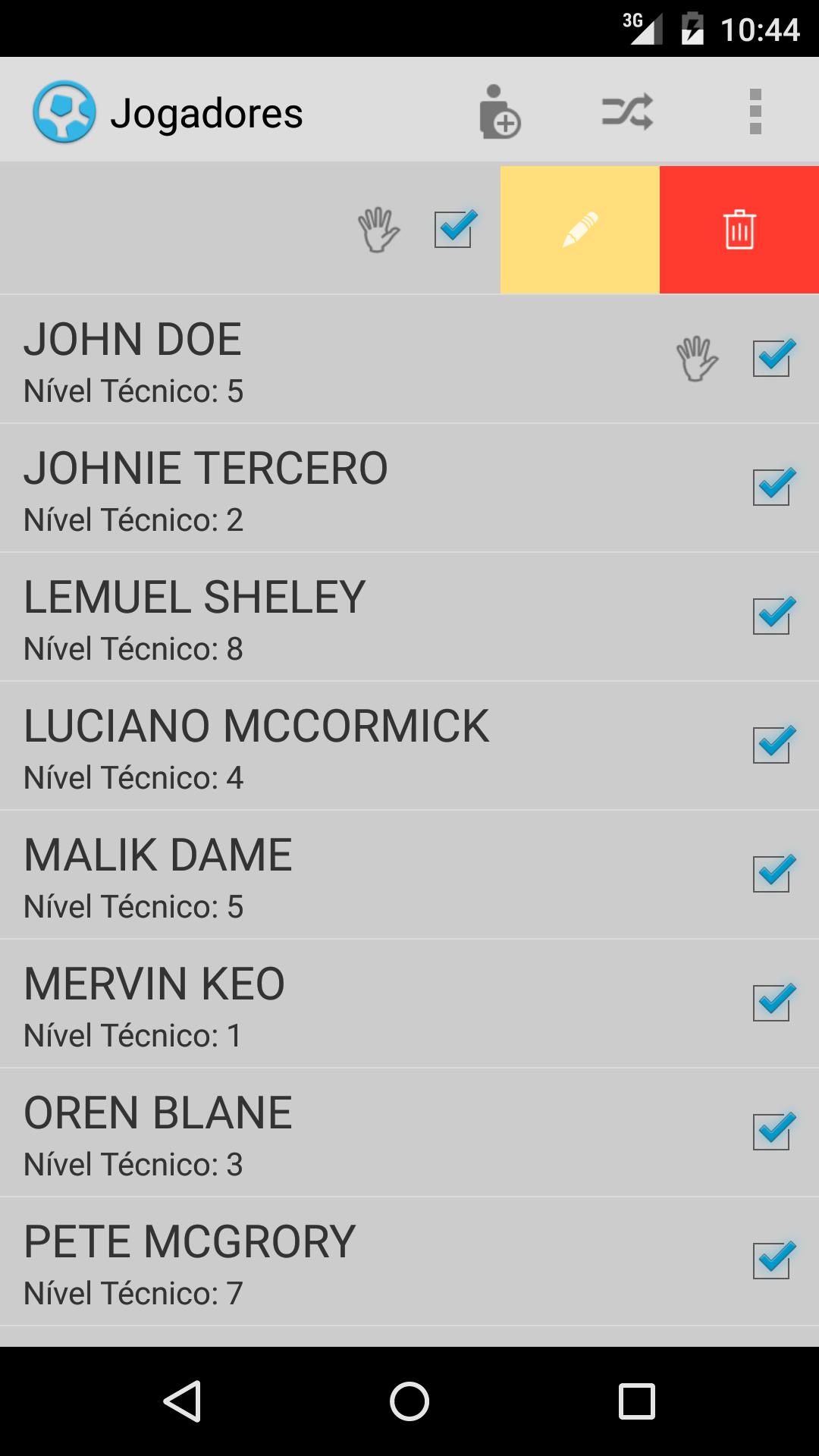 Futeba - Balanced teams