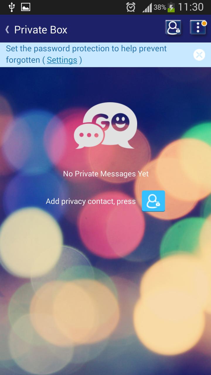 GO SMS City Lights Theme