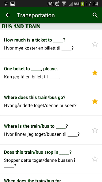 Norwegian phrasebook