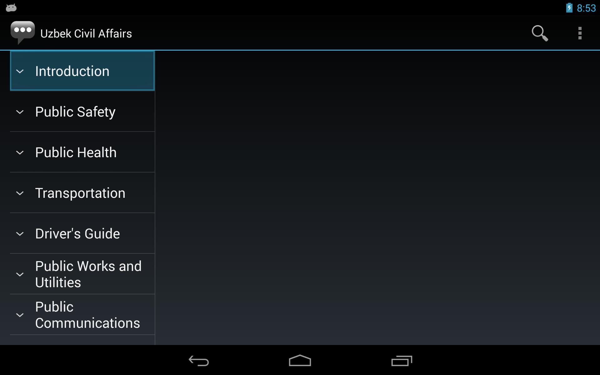 Uzbek Civil Affairs Phrases
