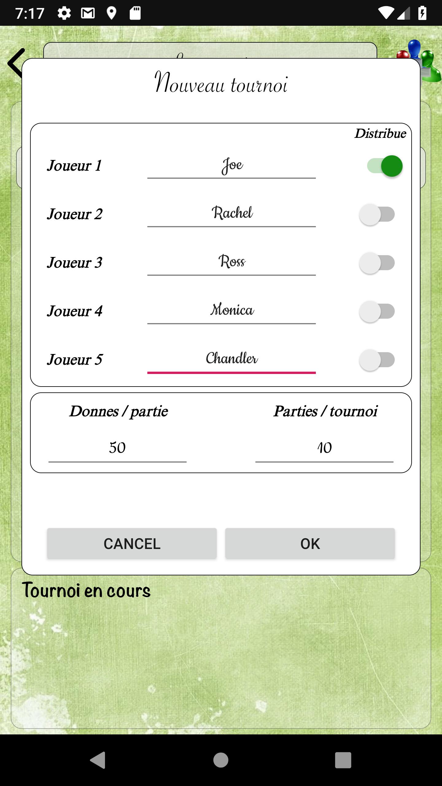 Carnet de Score Tarot