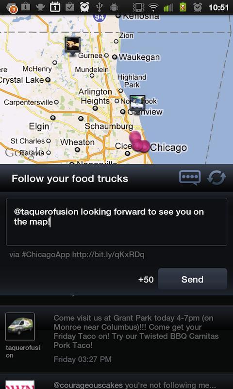 Food Trucks - Map and Twitter