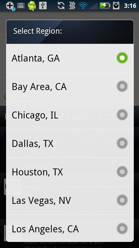 Food Trucks - Map and Twitter