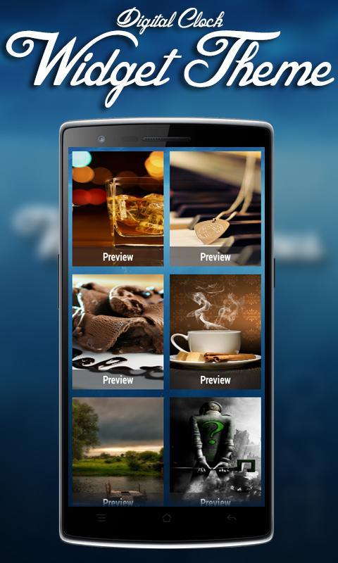 Digital Clock Widget Themes