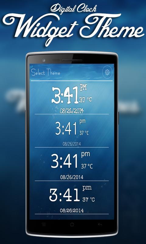 Digital Clock Widget Themes