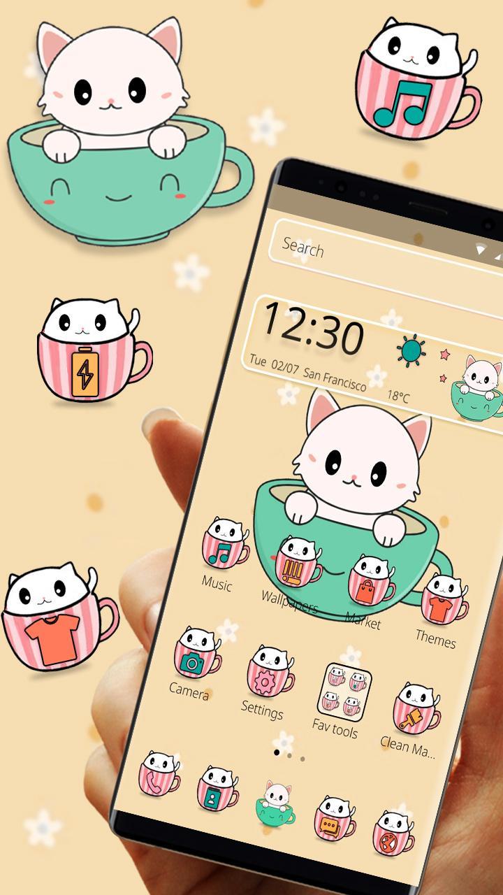 Cute Cup Hello Kitty Theme