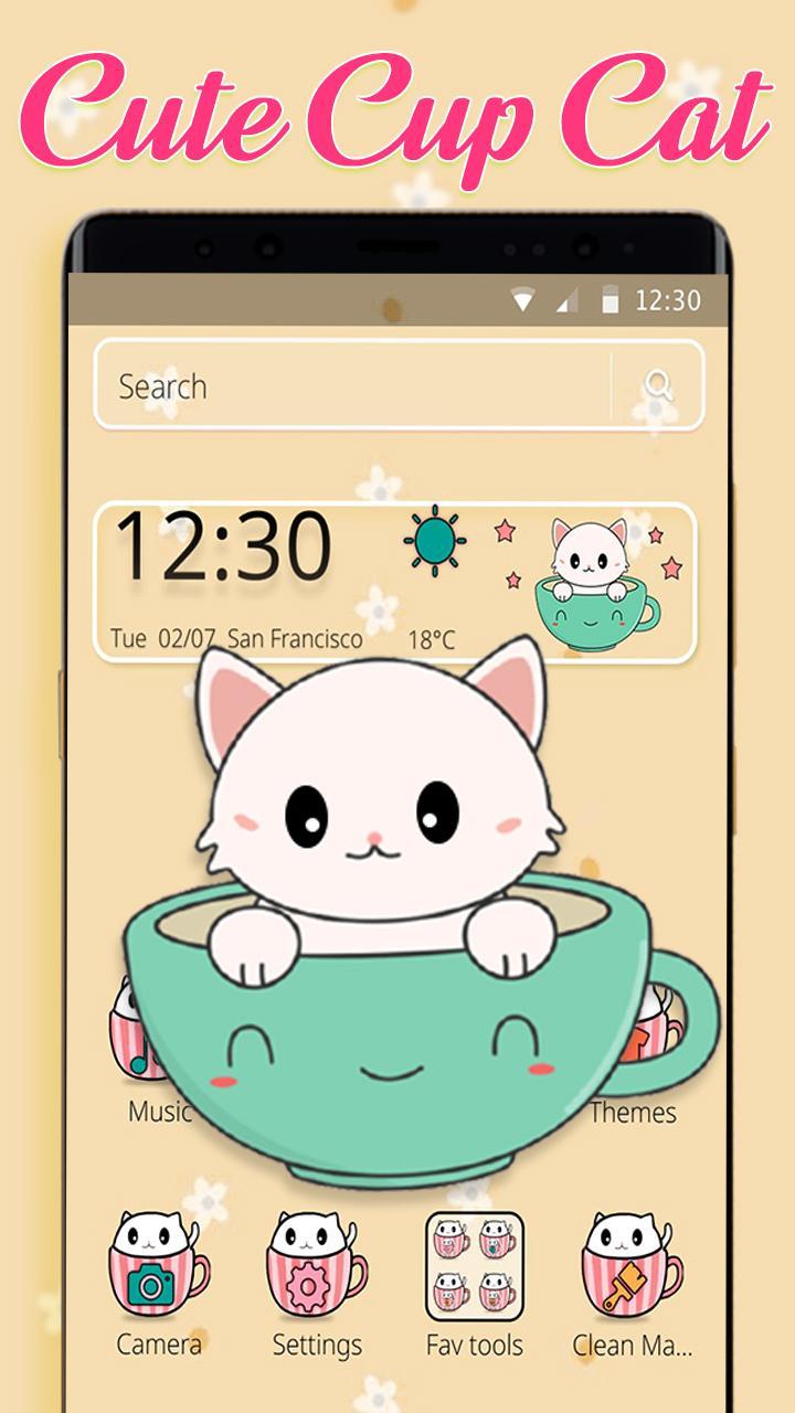 Cute Cup Hello Kitty Theme