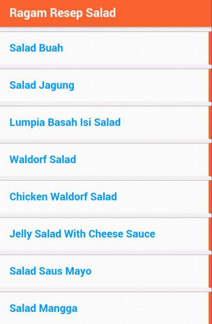 Ragam Resep Salad