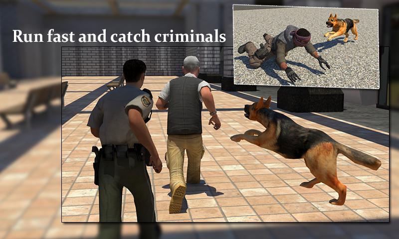 Police Dog Crime chase : City Subway Station