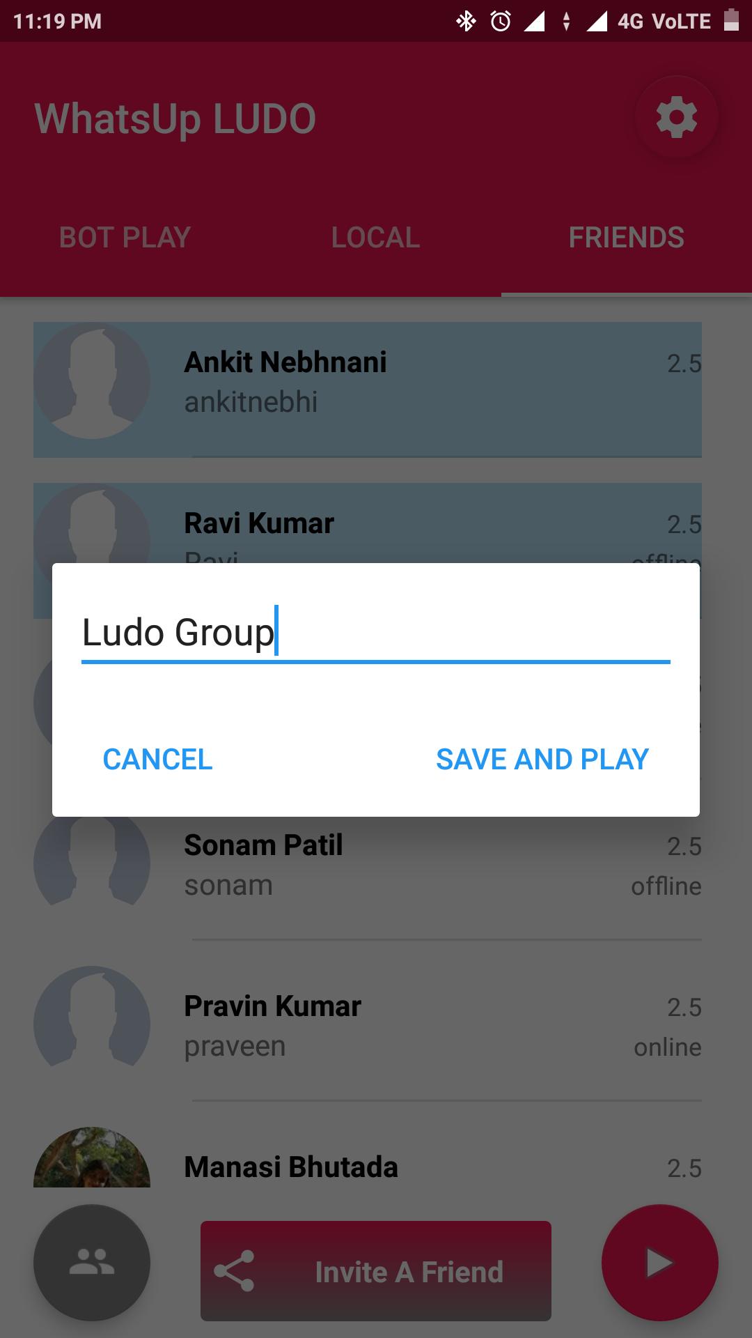 WhatsUp LUDO