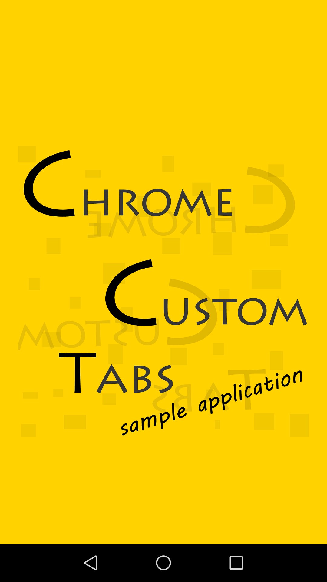 Chrome Custom Tabs Sample App
