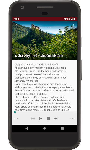 Orava Castle Audioguide