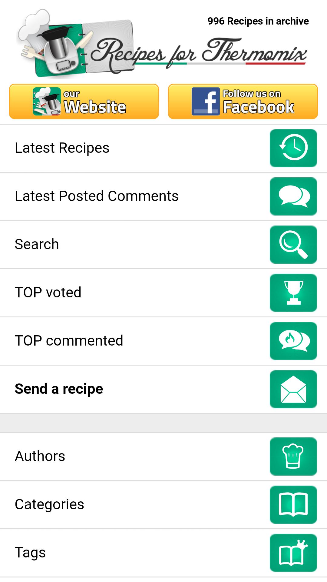 Recipes for Thermomix