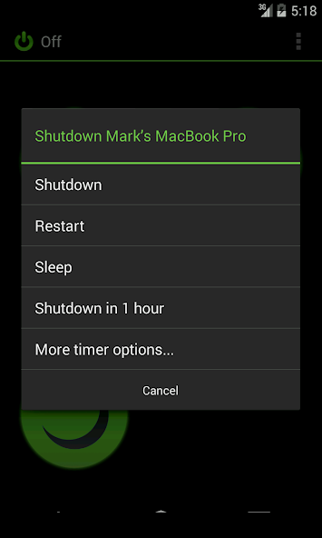 Off - PC Shut Down Remote