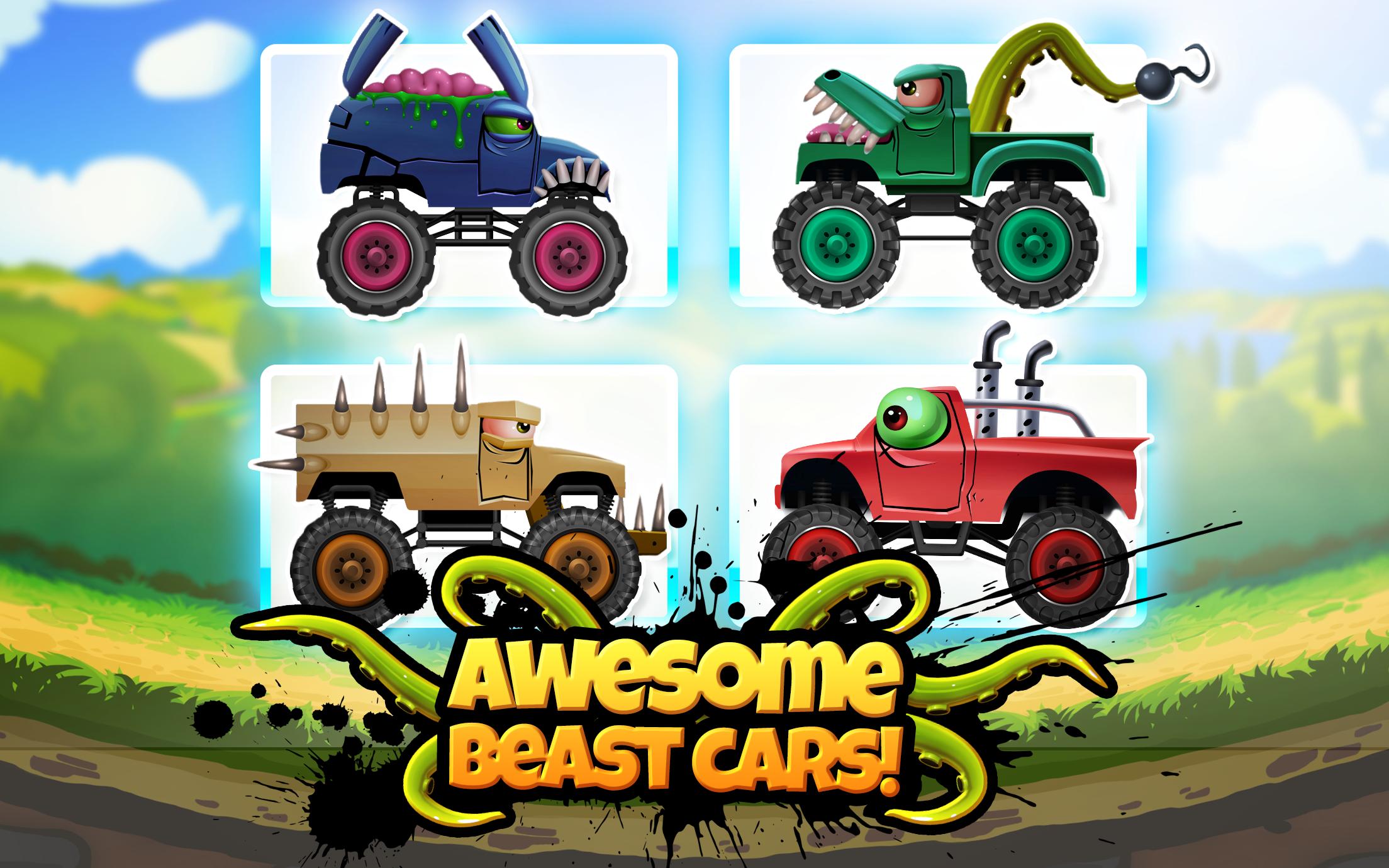 Monster Truck Kids 5: Crazy Cartoon Race